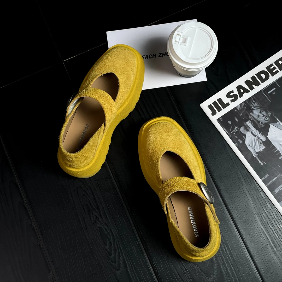 小小苏韩版外穿舒适玛丽珍软底休闲玛丽珍鞋;ECX25007