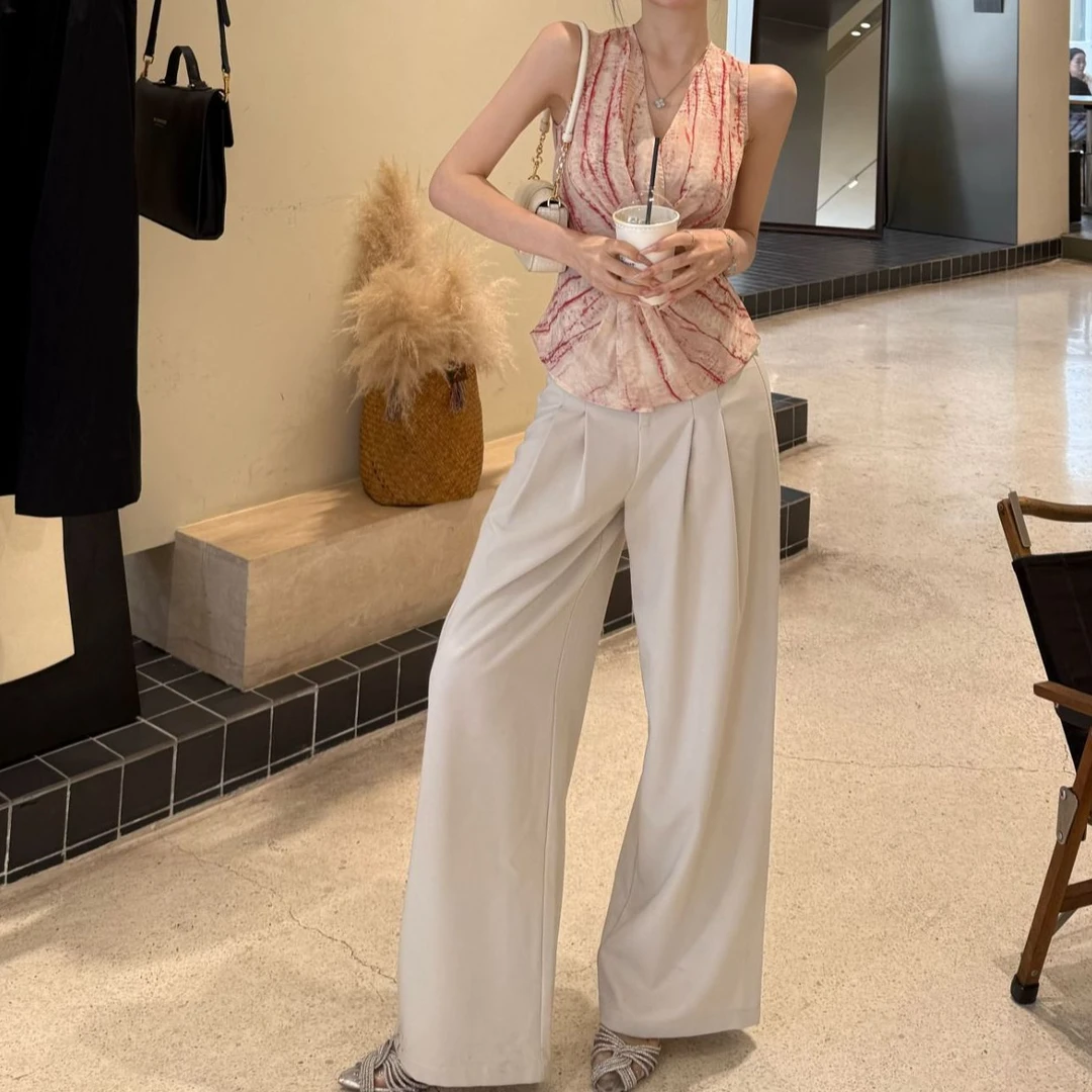 【婉君】“喜提大长腿”高腰垂感拖地裤LWJ23A1K189