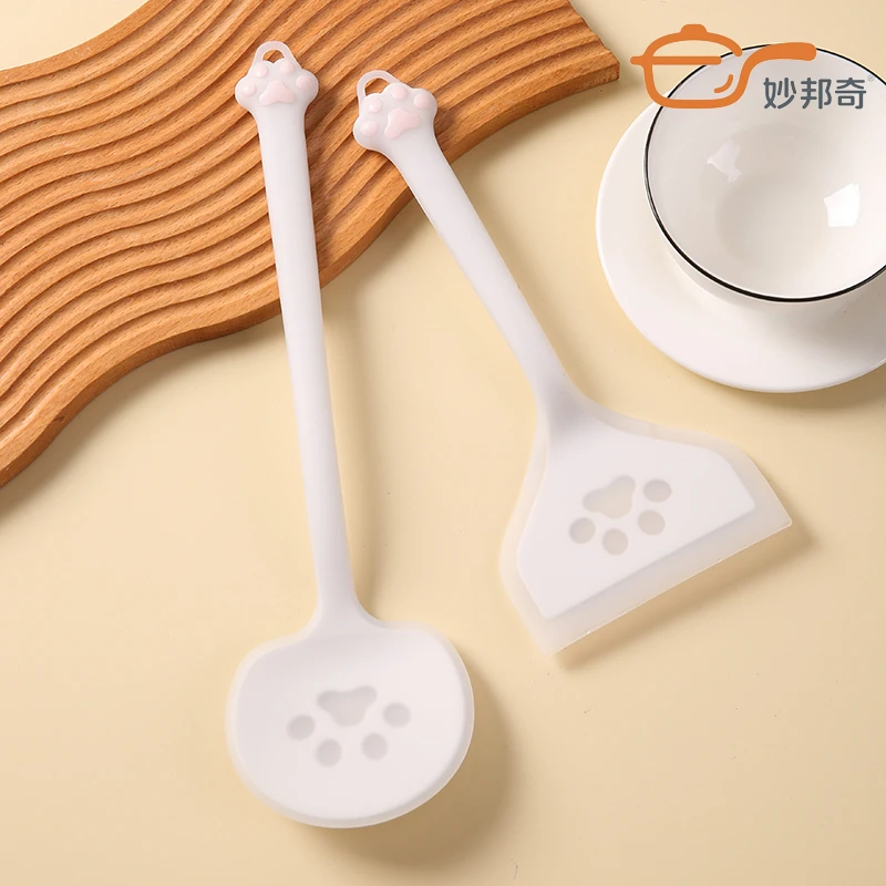 【妙邦奇】小猫爪食品级硅胶铲玉子烧铲套装耐高温