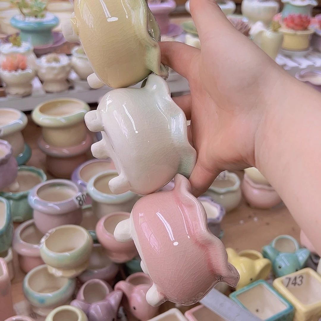 陶瓷花盆当场满12包邮