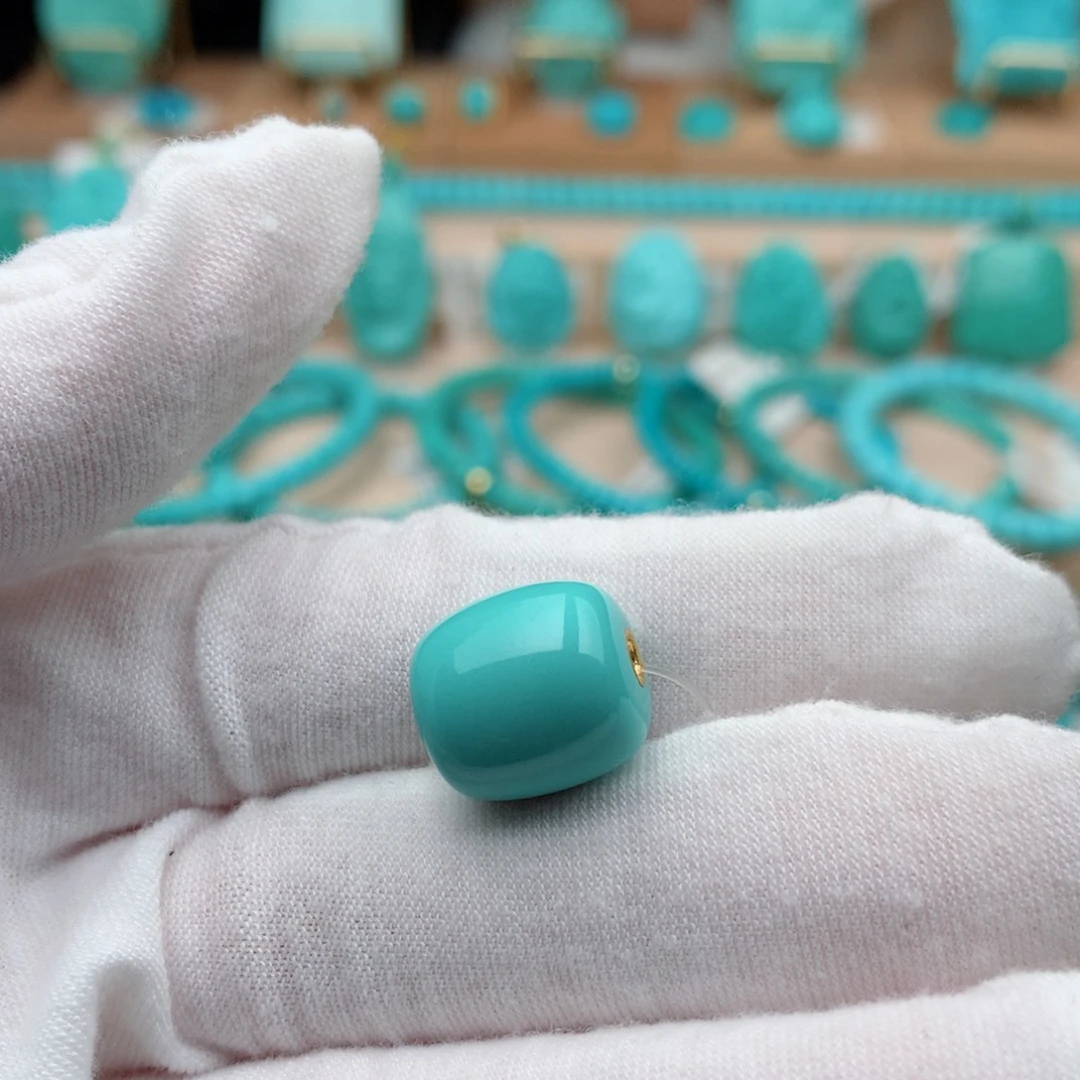 绿松石未镶嵌珠宝奇石13.8mm