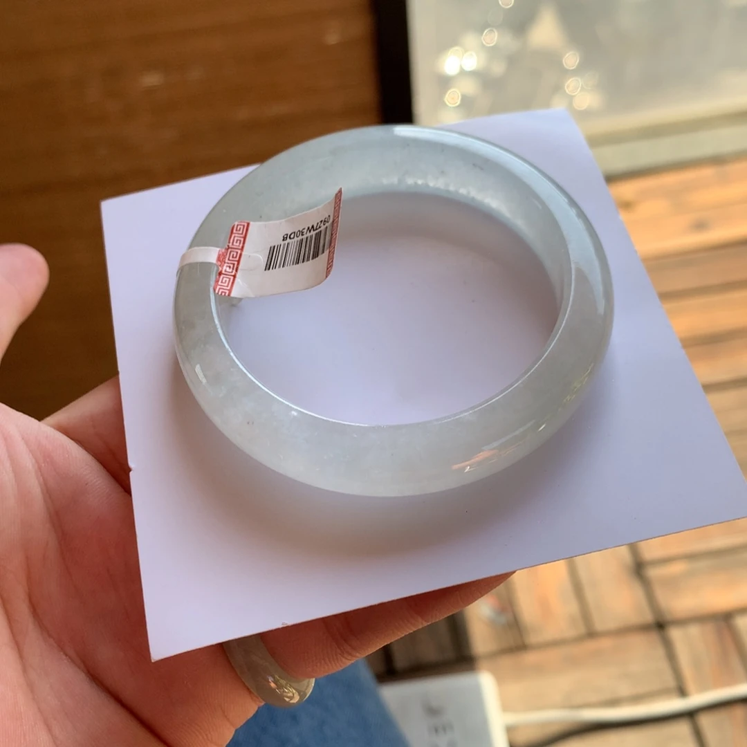 翡翠未镶嵌手镯10号55