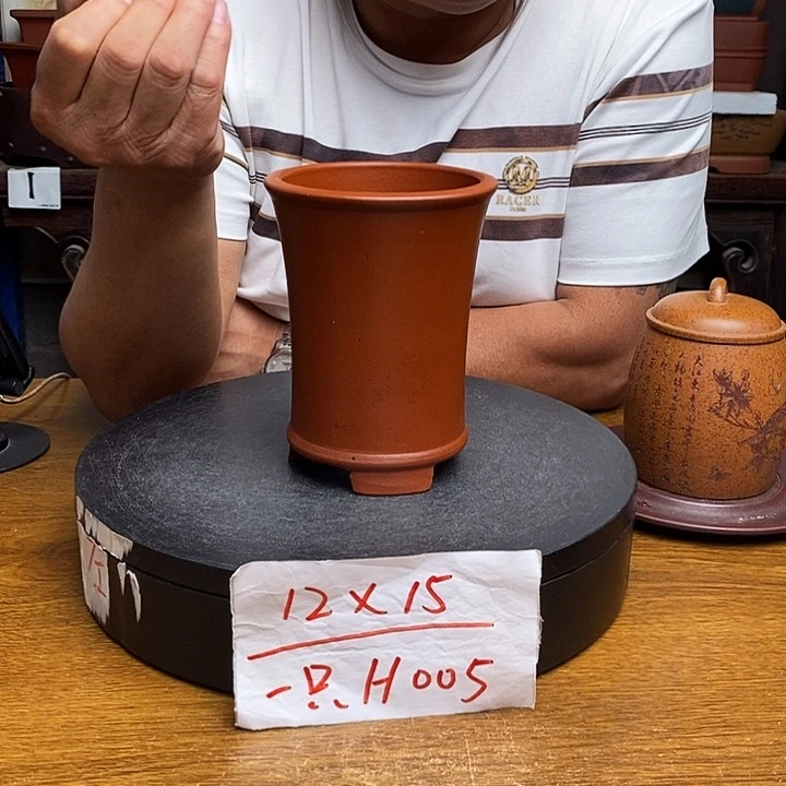 紫砂花盆货号一只H005