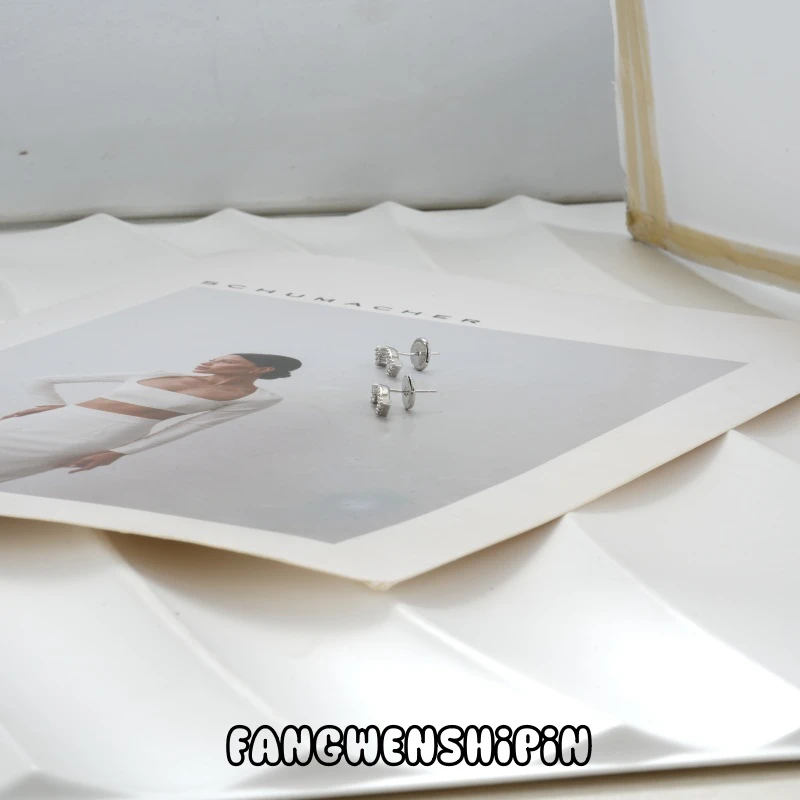 铜合金锆石耳饰 【镀K金】【925银针】耳环3302