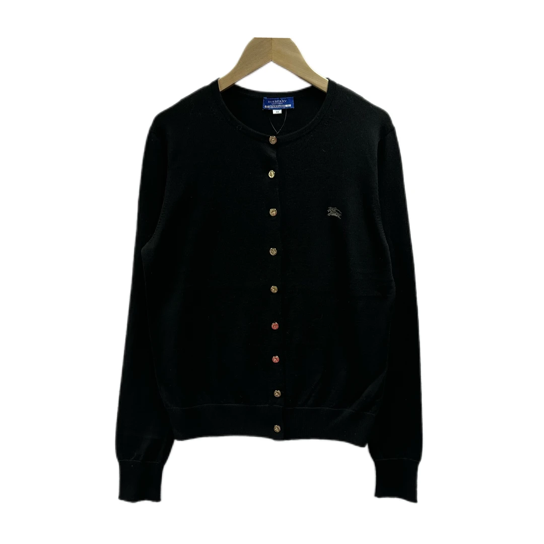 95新 BURBERRY/博柏利 巴宝莉针织战马金扣毛衣开衫/fy2139