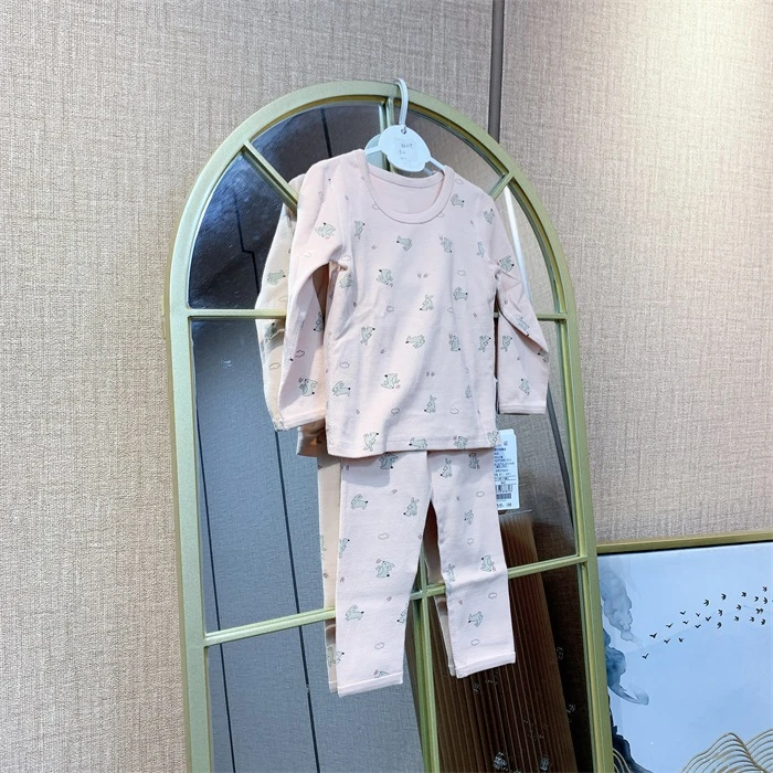 AR059  宝宝粉色秋衣套装