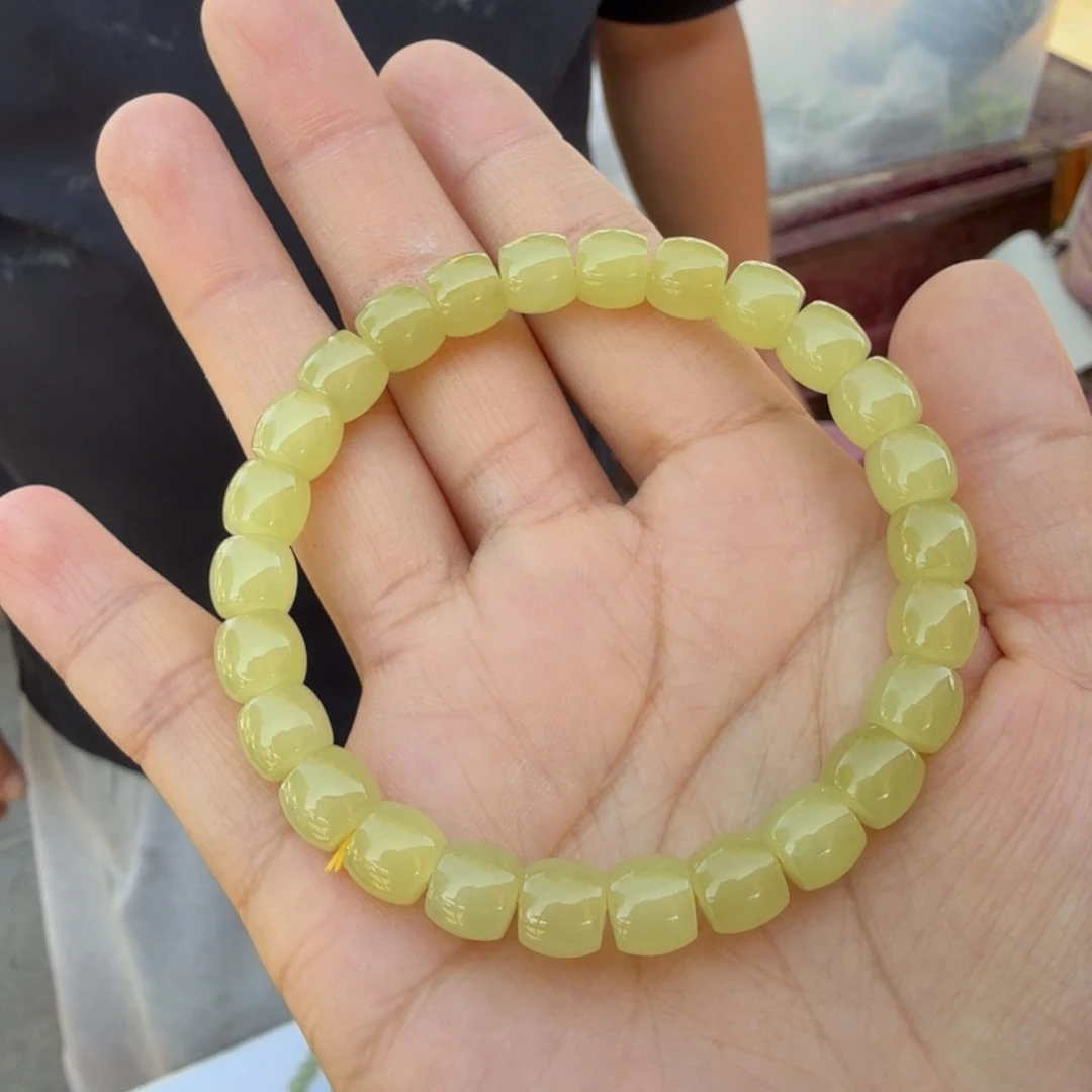 和田玉未镶嵌颈饰D卡8黄口直切多样性拍一发一