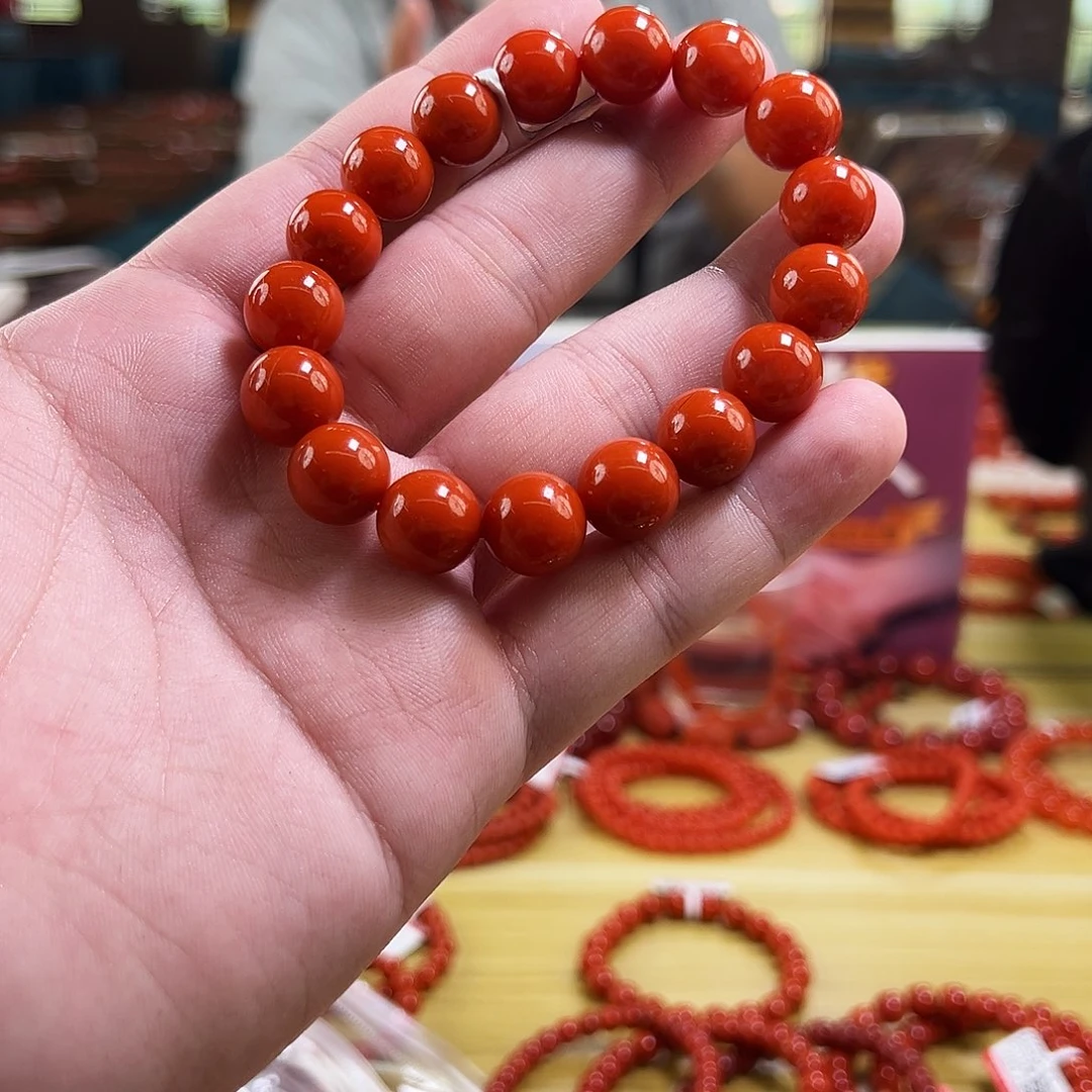 南红玛瑙未镶嵌手链