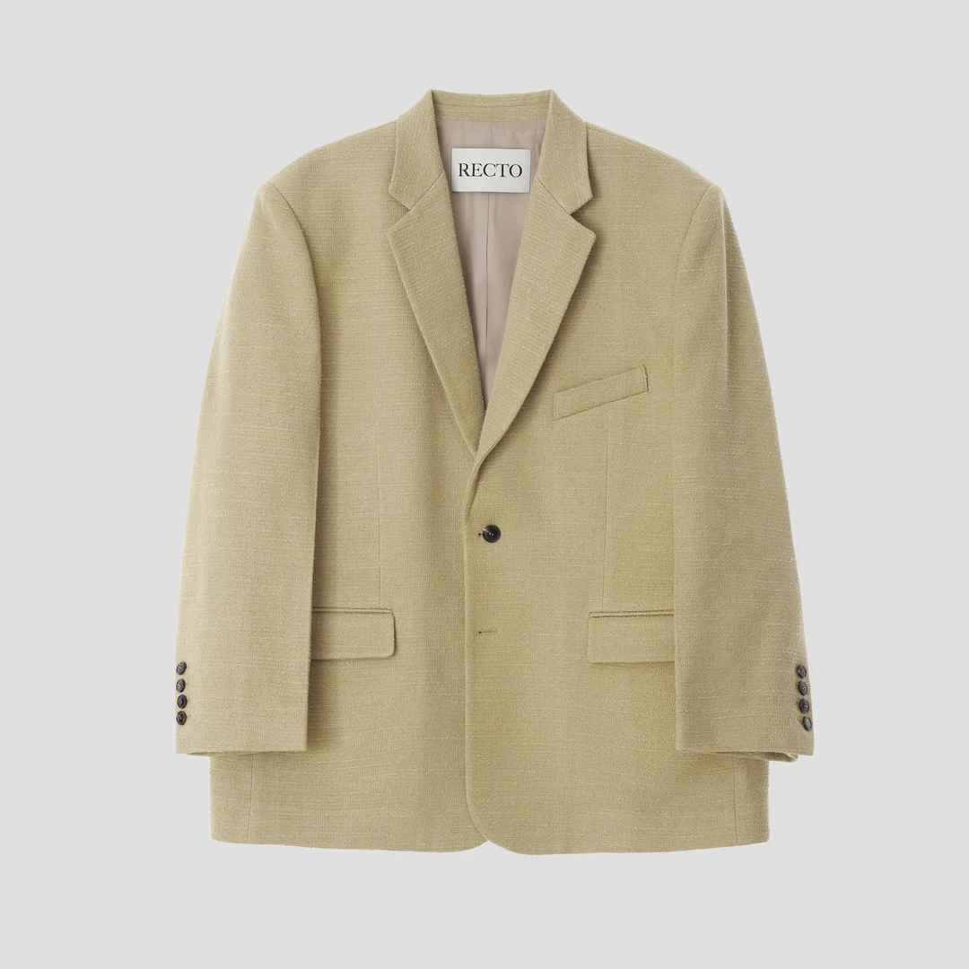 RECTO 25SS 女士宽松单排扣西装外套