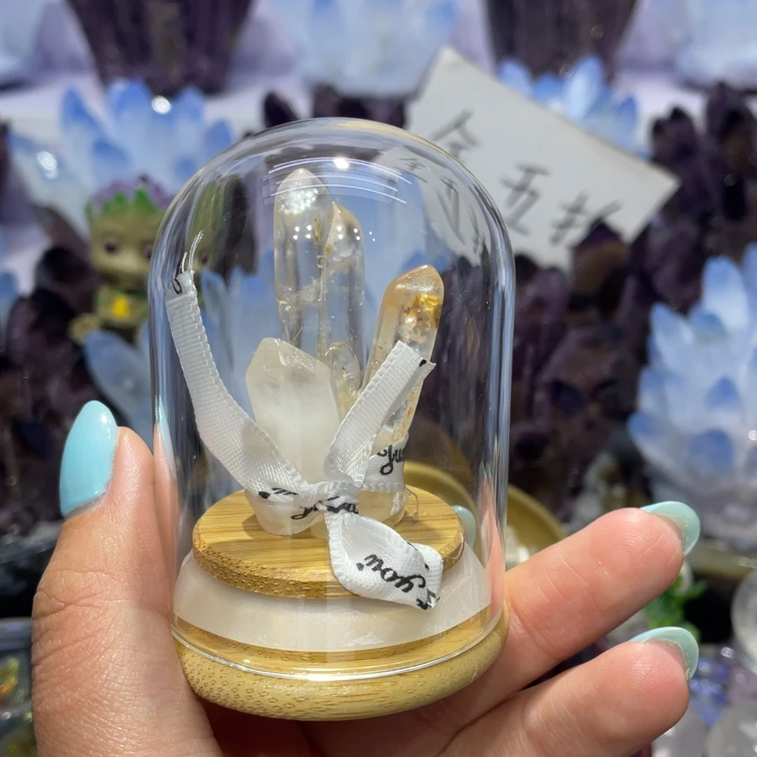 手工艺品琉璃白水柱子15.8