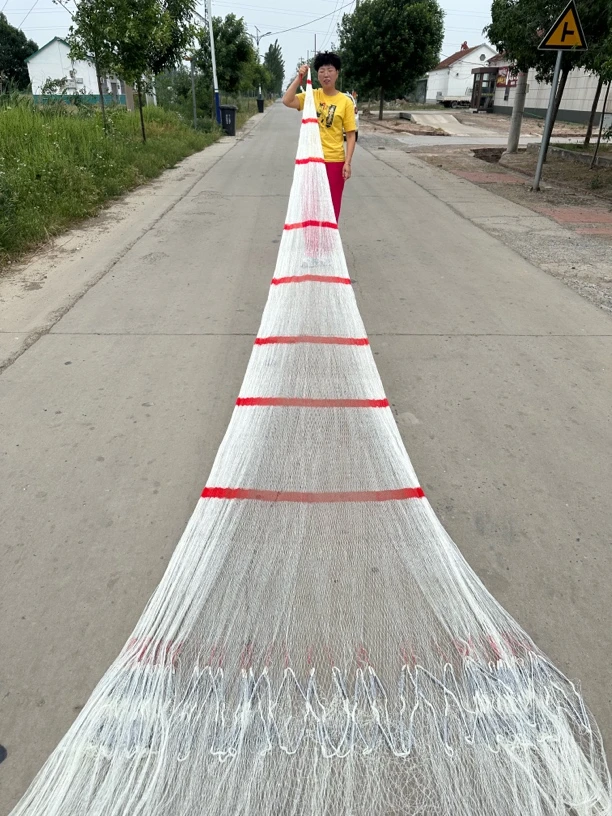 机织大力马2指5米打开7米半直径双扣全网10斤手工加生拼接铅坠子