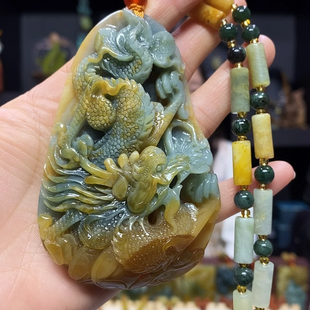 未镶嵌岫玉挂件吊坠