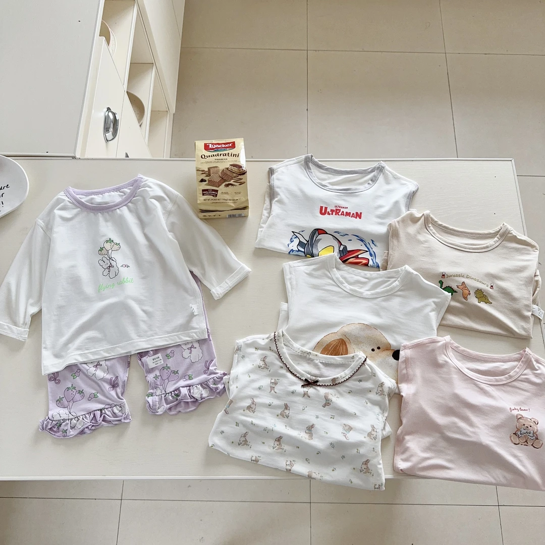 69024酷娃米25年新夏款九分袖套装家居服舒适柔软