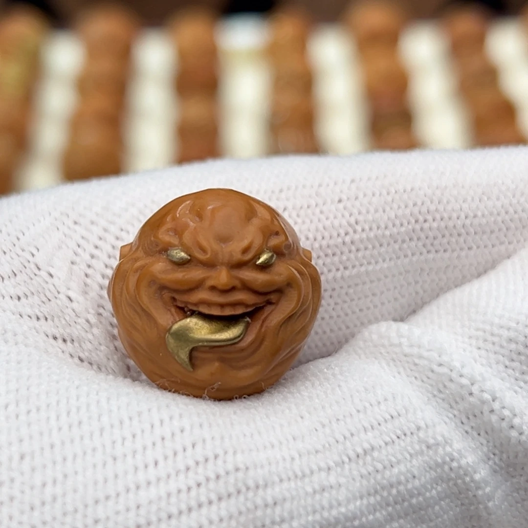 不***坏吊坠猴头核桃铜舔