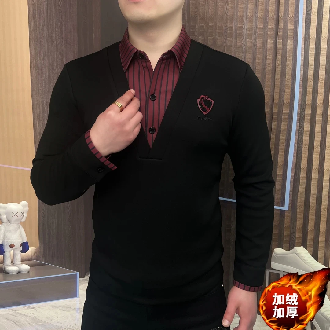 【蛇年限定】卫衣男士长袖时尚亲肤高密度御寒锁温轻奢加绒修身