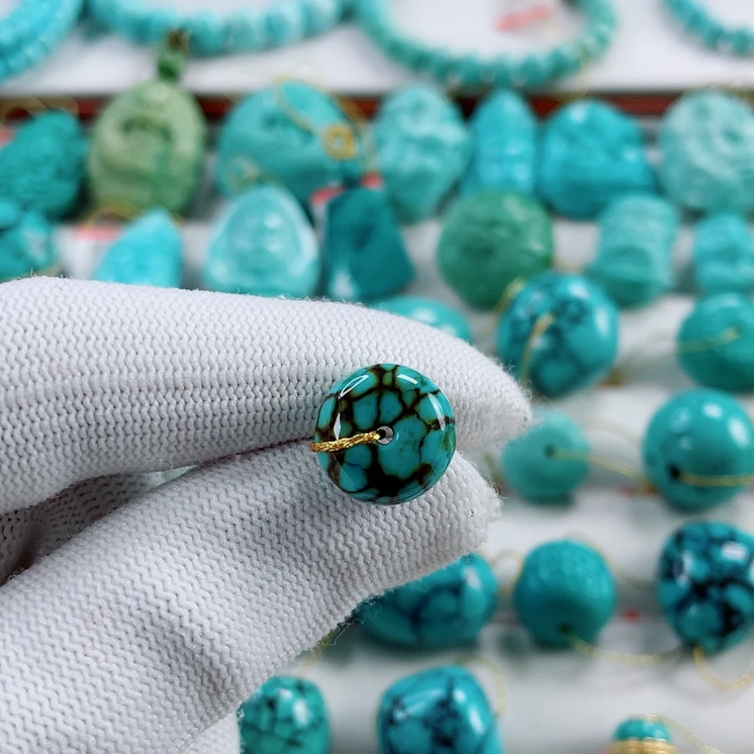 绿松石未镶嵌车挂