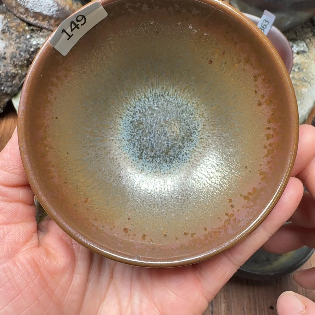 柴烧建盏茶盏茶杯149