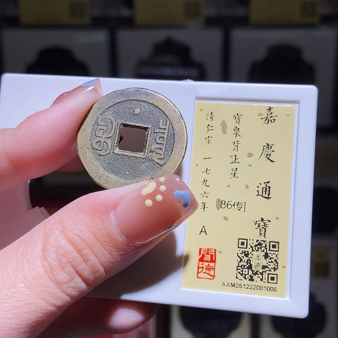 铜永通文化 清 嘉庆通宝星1008L