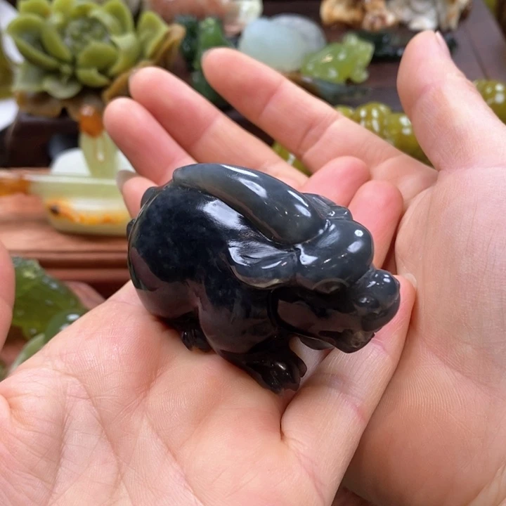 蛇纹石玉未镶嵌手把