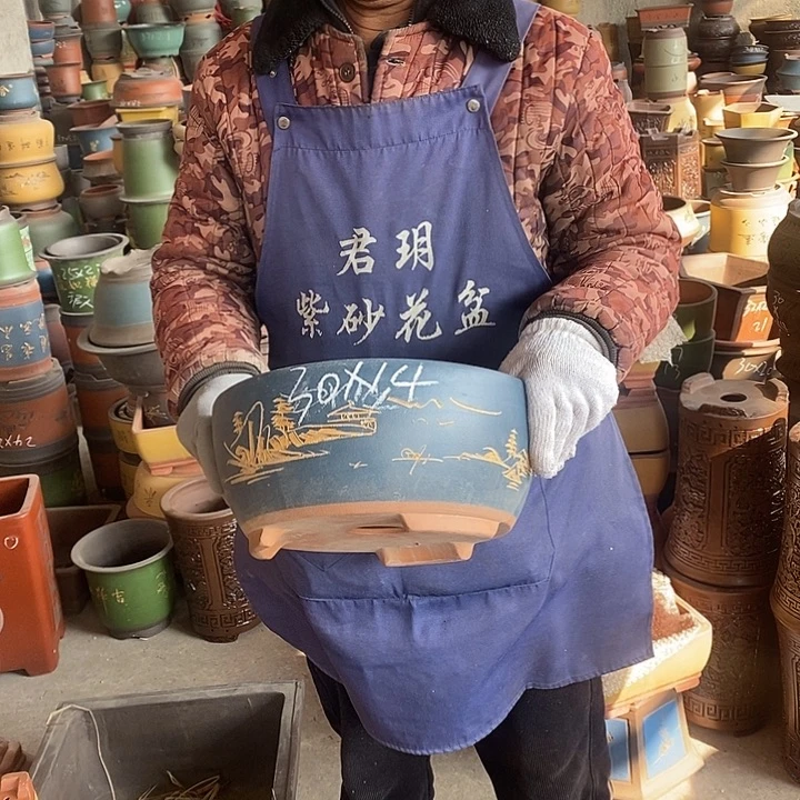 紫砂花盆紫砂花盆