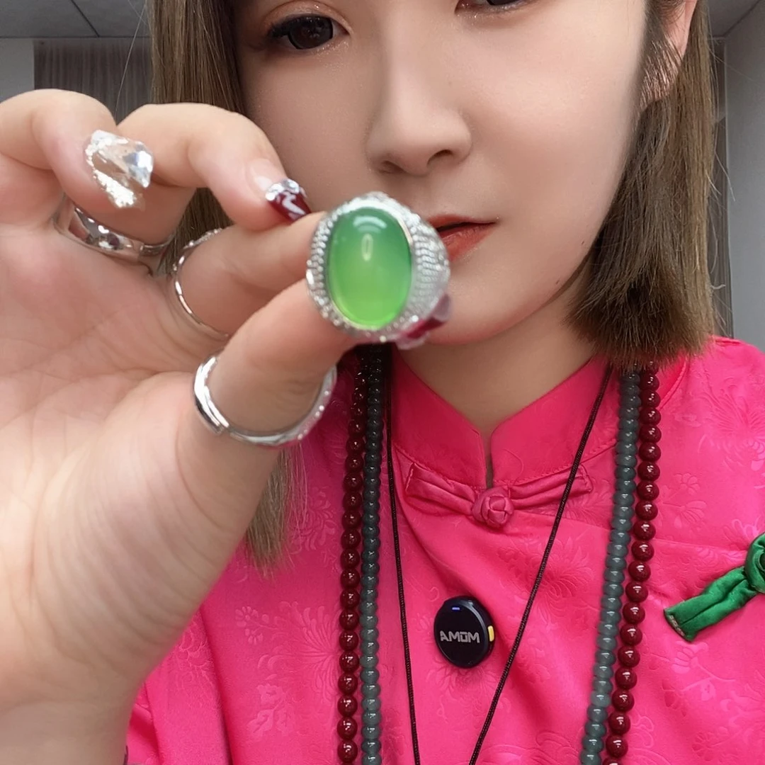 玛瑙/玉髓戒指钛钢