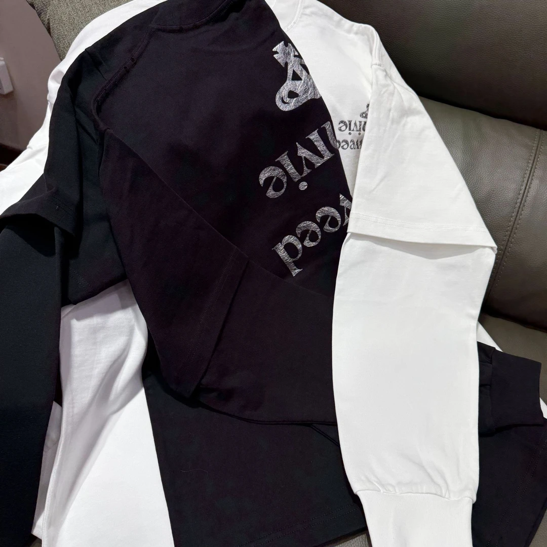 宽松【海王星假两件长袖】男女同款D28104