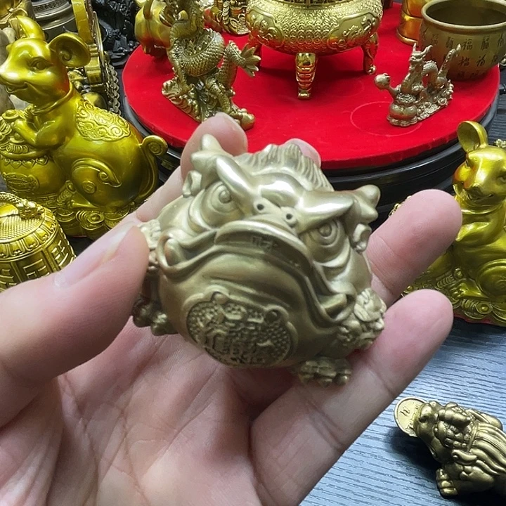 黄铜铜摆件金蟾11111