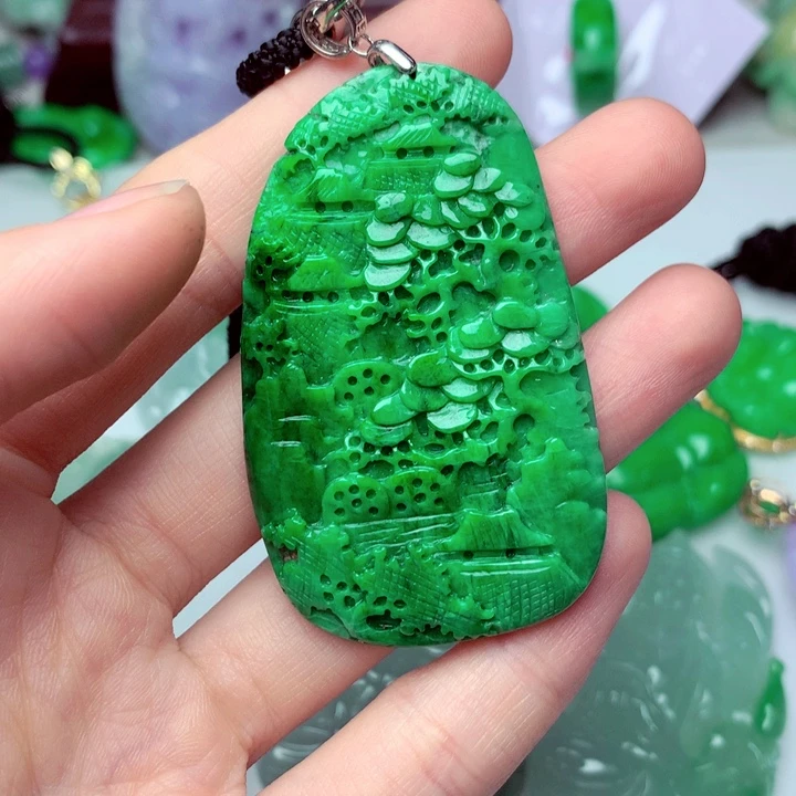 翡翠未镶嵌吊坠(不含链)
