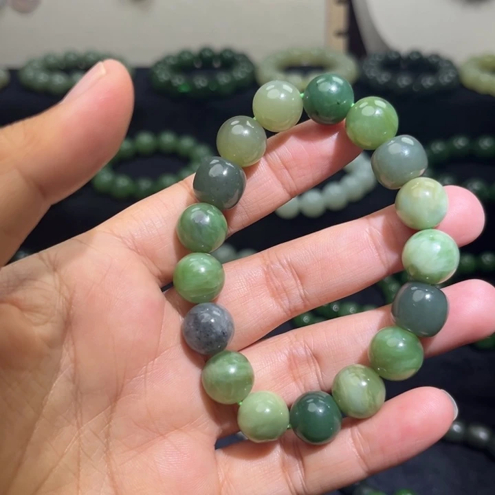 和田玉未镶嵌手链卡12