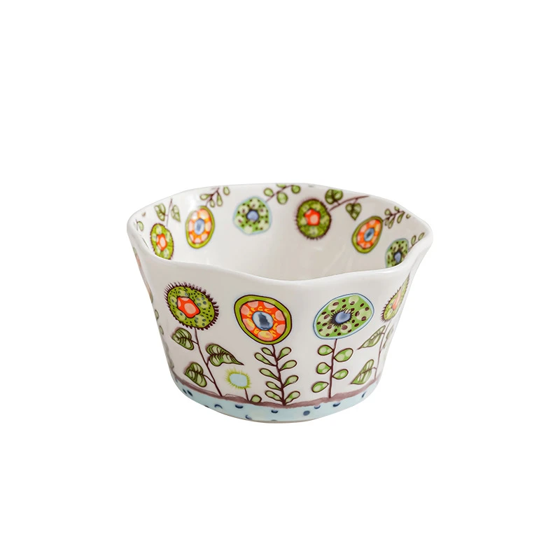 美辰达陶瓷-太阳花系列4.5寸饭碗TY001