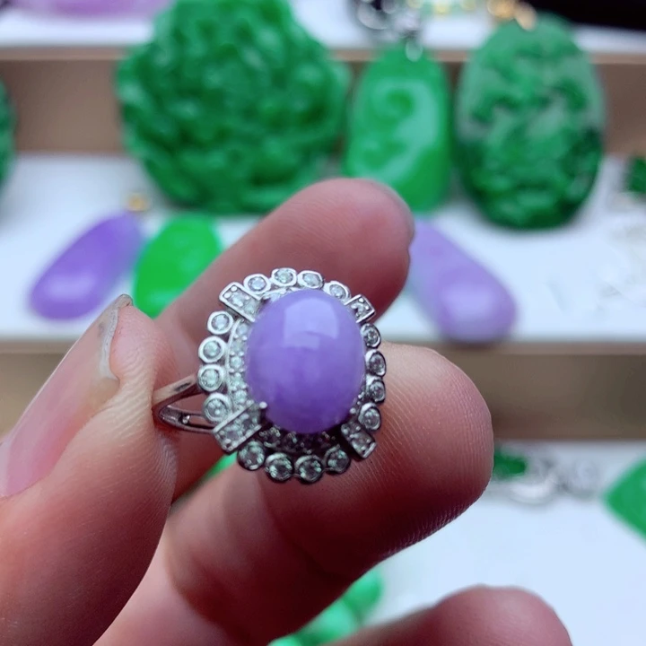 翡翠未镶嵌戒指戒指