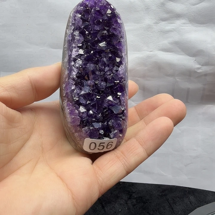 未镶嵌紫晶珠宝半成品