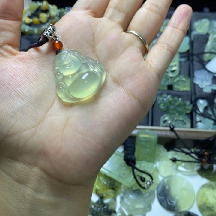 未镶嵌蛇纹石玉岫玉佛公