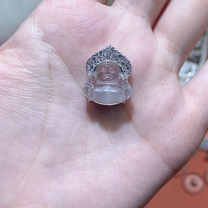 石英质玉银S925镶嵌颈饰