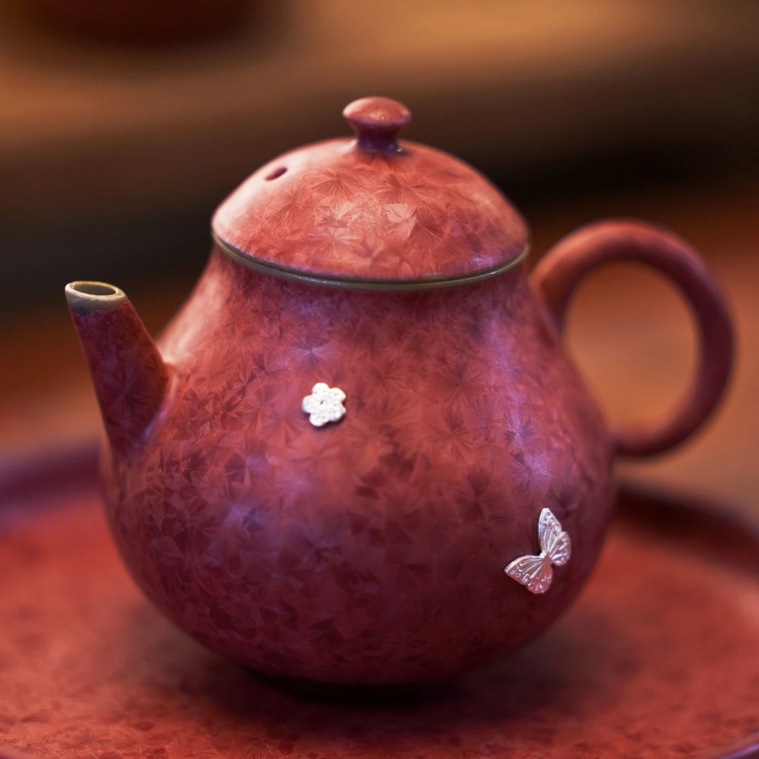 【涂通艺作品】相思红-蝴蝶梨壶145ml