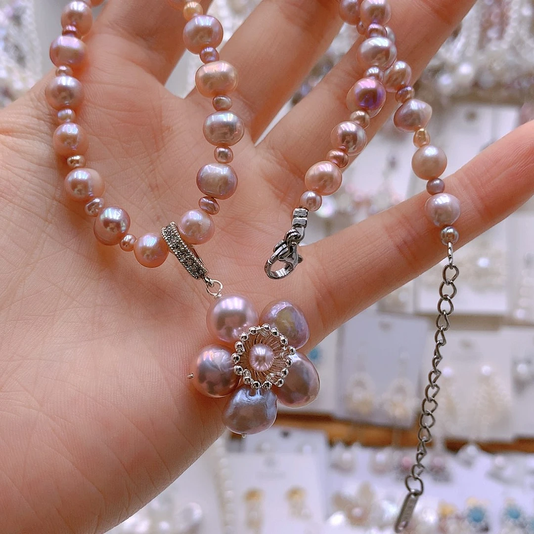 银S925镶嵌耳饰淡水珍珠敏*