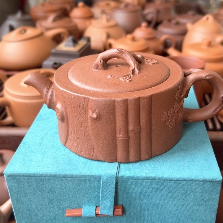 茶壶紫砂我***哥底槽清竹节280c c