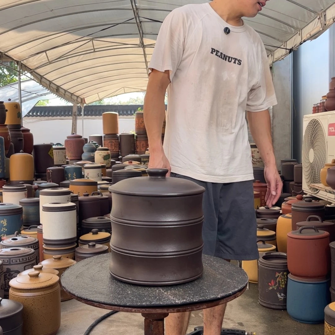 紫砂茶叶罐8 饼茶叶罐