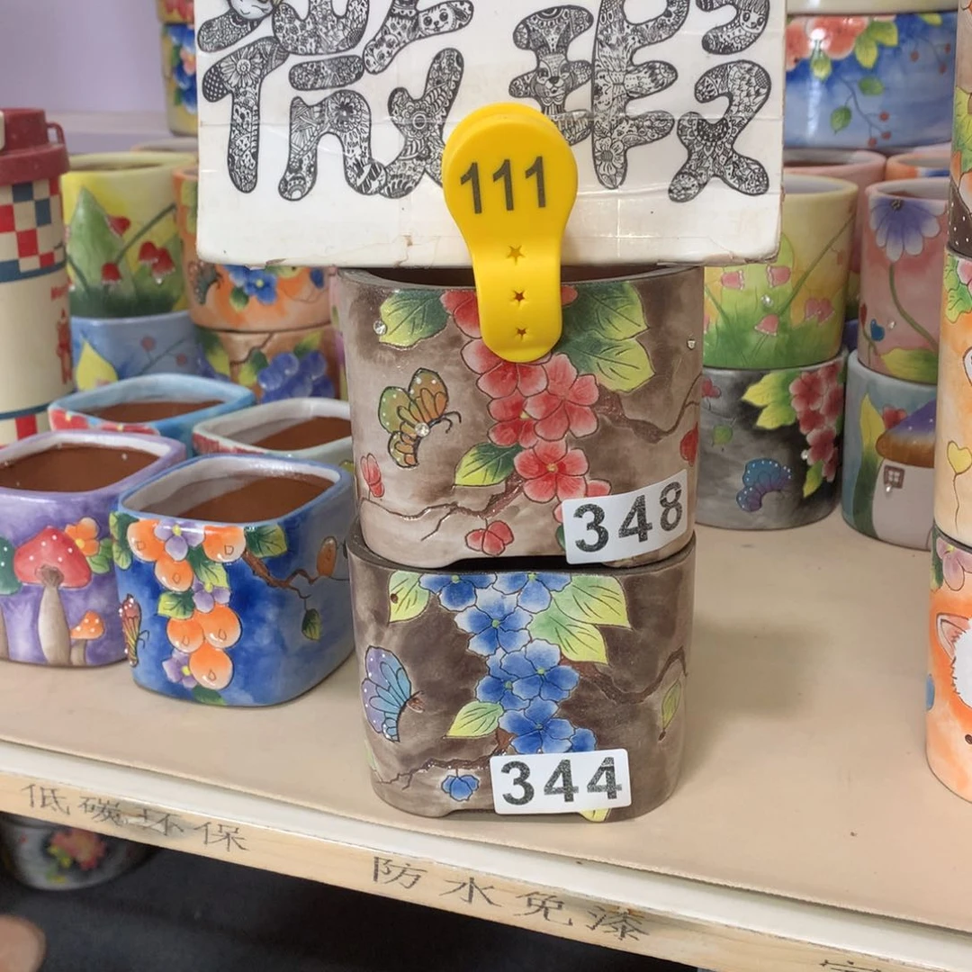 小*福利微瑕红陶花盆