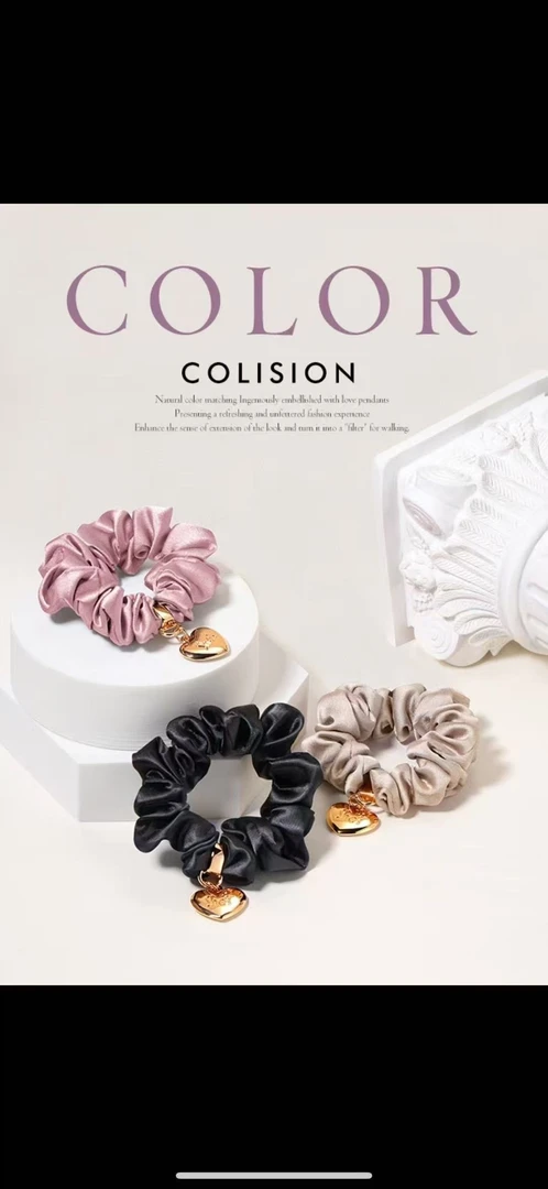 <千载集势>盒装发圈饰物长22mm款18mm发圈粗为25mm发圈发卡