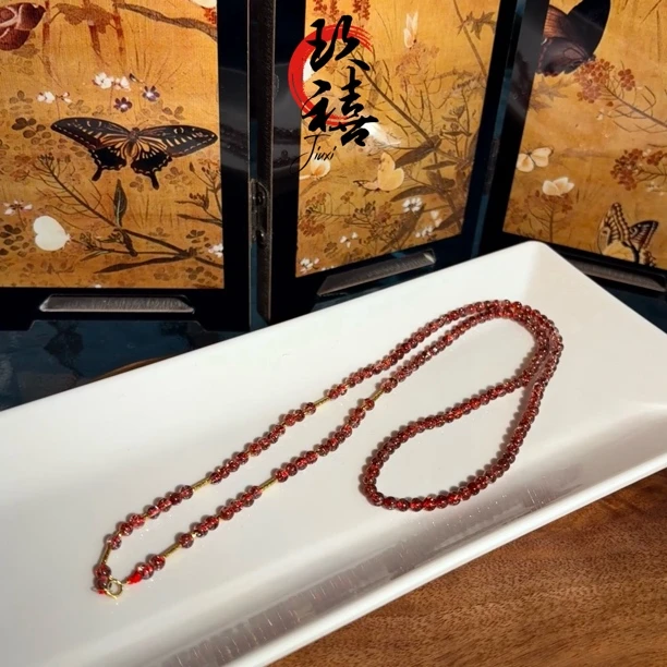 【二妹推荐】18k金草莓满矿项链60cm 0731 多样性发一