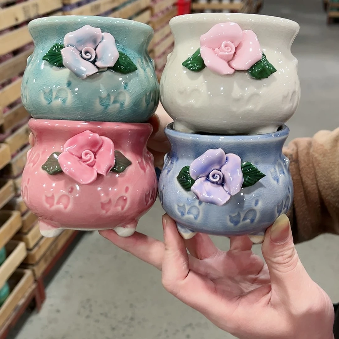 【闪购商品】陶瓷陶瓷多肉植物花盆