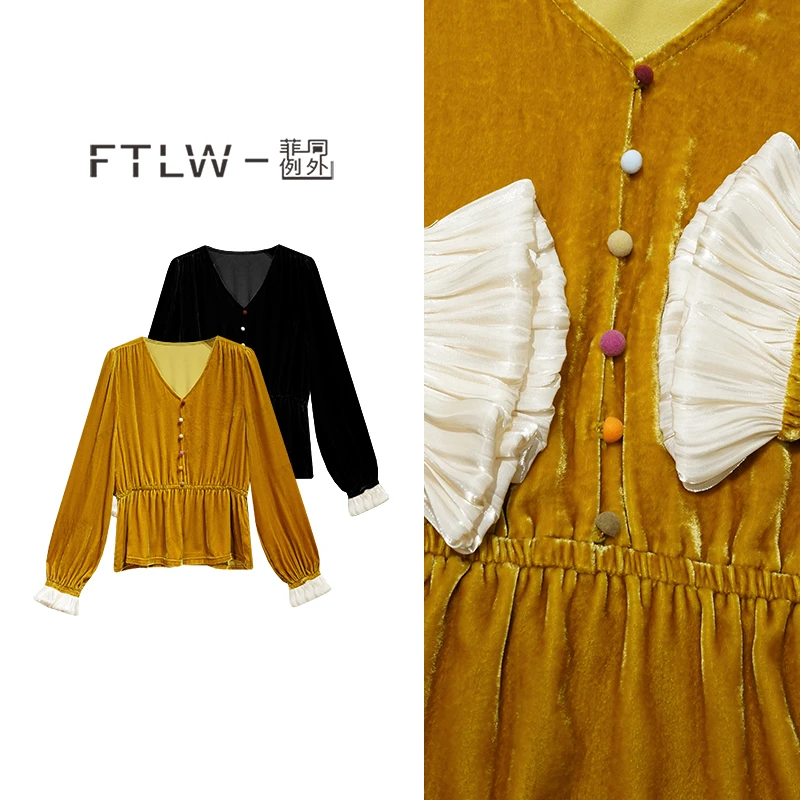 板熙FTLW-【雨后花园】轻奢高级感气质时尚优雅女装上衣衬衫-3200