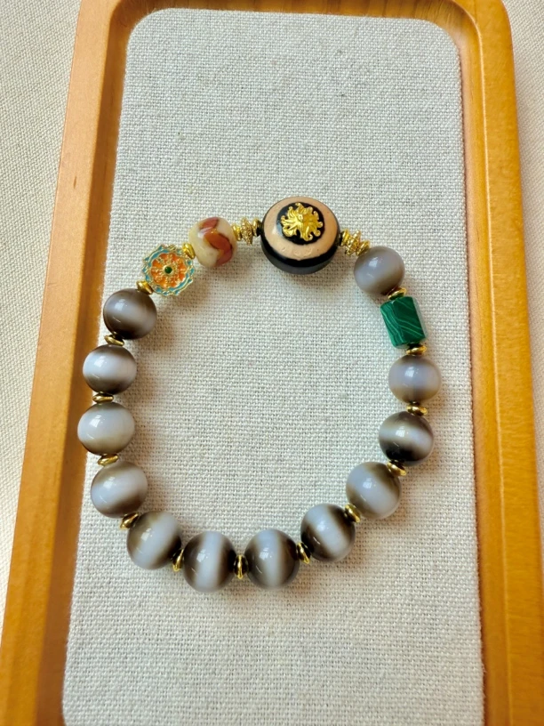 【灰姑娘原创】一线药师羊板眼手串M2035