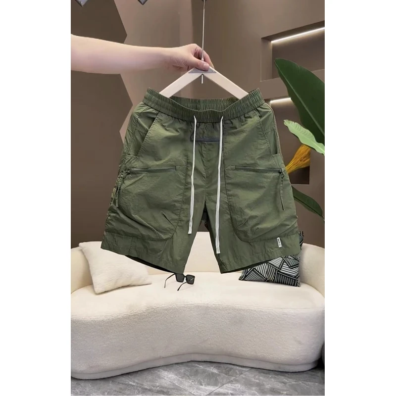 韩版短裤男新款网红时尚百搭潮牌休闲工装裤速干宽松直筒五分男士
