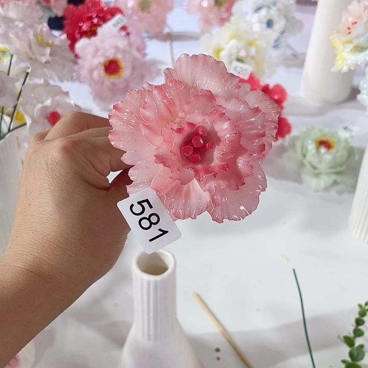 摆件德化工厂陶瓷手工捏花