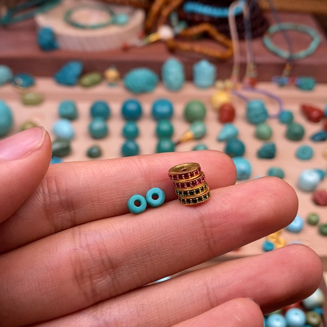 绿松石18K金镶嵌配饰C****0