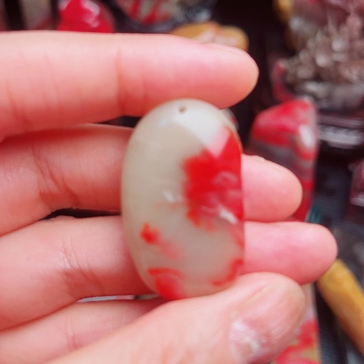 昌化石昌化鸡血石精品挂件