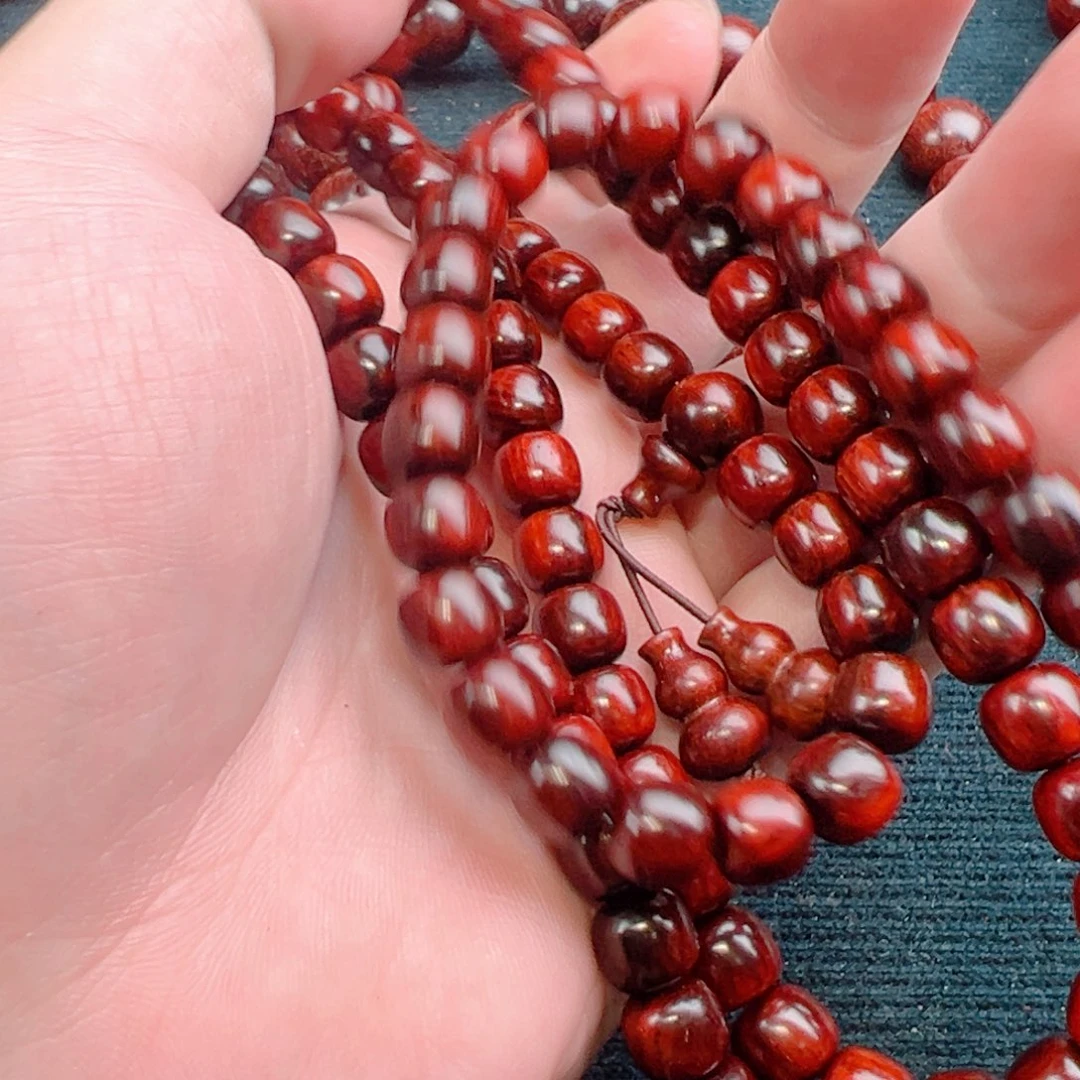 手串/手链小叶紫檀89琴料火焰纹108颗