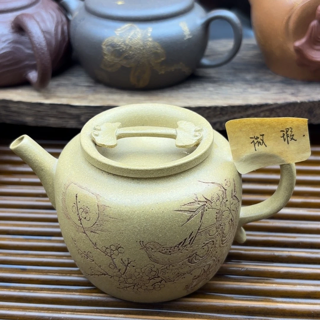 茶壶紫砂花好月圆本山段170c c